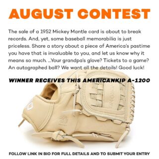 The August Contest is now LIVE. A chance to win a FREE glove!  Link in bio. #Nokona