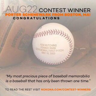 Congratulations to Porter for WINNING the August Contest! For your chance to win a FREE glove, enter the September contest. Link in bio! #Nokona