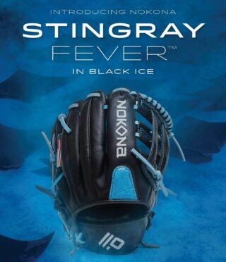 INTRODUCING Nokona StingrayFever™ in Black Ice, a Limited Edition gamer handcrafted with specialty-tanned, high-performing, ultra-smooth CalfSKN™ in deep black, and featuring authentic Stingray on the finger pad and tips. This high-performing, lightweight glove is made with Nokona’s proprietary SuperSoft™ liner for a buttery feel and an easy break-in.  #Nokona